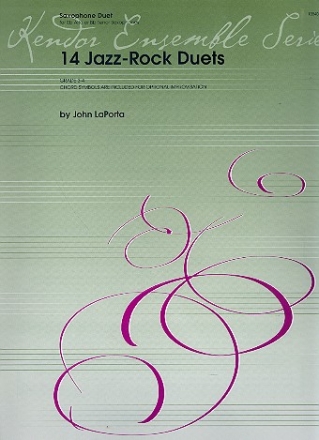 14 Jazz-Rock Duets  for alto and tenor saxophones  (grade 3-4)