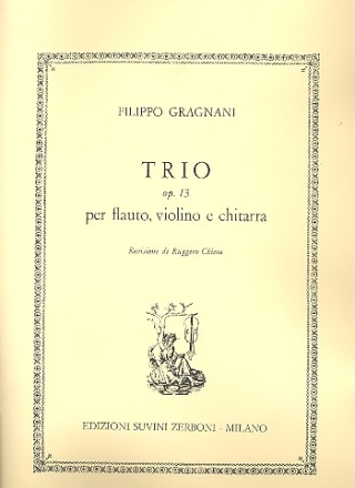 Trio op.13 fr Flte, Violine und Gitarre Partitur und Stimmen