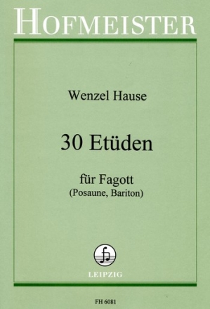 30 Etden fr Fagott (Posaune, Bariton)