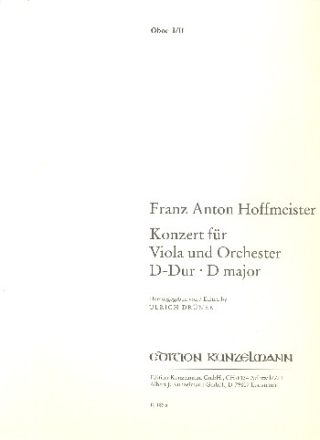 Konzert D-Dur fr Viola und Orchester Harmoniestimmen