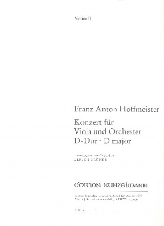 Konzert D-Dur fr Viola und Orchester Violine 2
