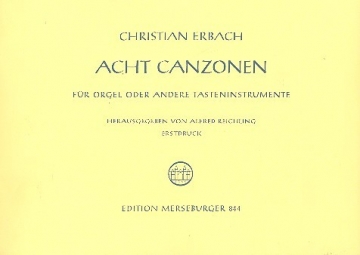 8 Canzonen  fr Orgel oder andere Tasteninstrumente