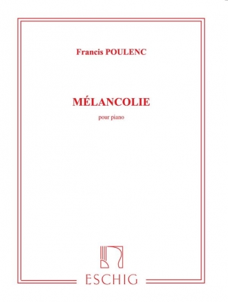 Melancolie  pour piano