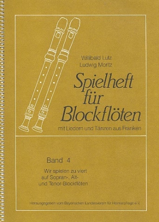 Spielheft fr Blockflten Band 4 fr 4 Blockflten (SSAT) Partitur
