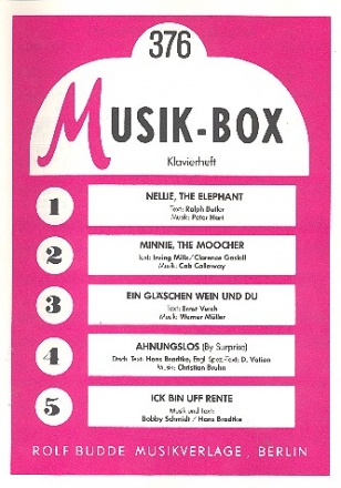 Musik-Box 376: Album fr Gesang und Klavier