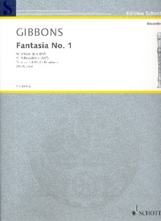 Fantasia no.1 for 3 recorders (SAT) score