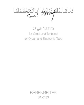 ORGA-NASTRO FUER ORGEL UND TON- BAND, 1971 PARTITUR