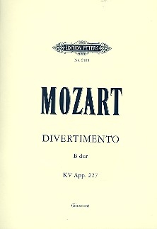 Divertimento B-Dur for 8 wind instruments Score