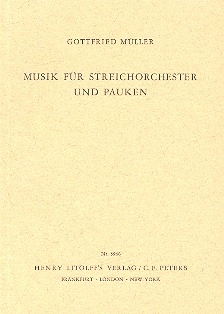 Musik fr Steichorchester und Pauken Studienpartitur