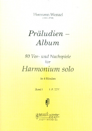 Präludien-Album Band 1 80 Vor- und Nachspiele für Harmonium Verlagskopie