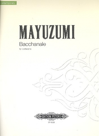 Bacchanale for orchestra Score