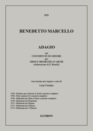 Adagio dal concerto do minore per oboe e archi per organo