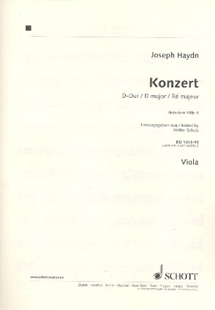 Konzert D-Dur Hob.VIIb:4 fr Violoncello und Streichorchester Viola