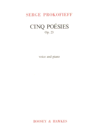 5 Posies op. 23 fr Gesang und Klavier