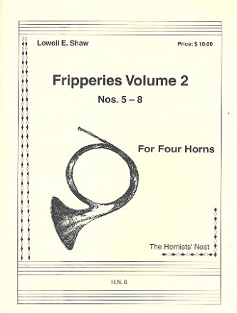 Fripperies vol.2 (nos.5-8) for 4 horns score and parts