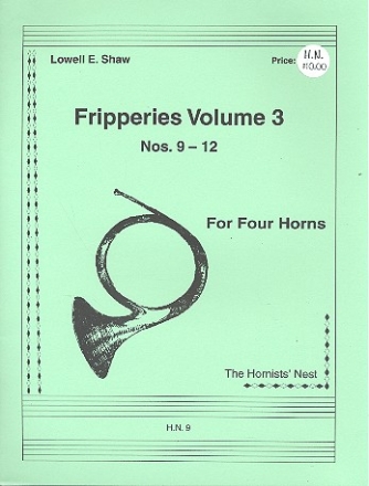 Fripperies (nos.9-12) for 4 horns score and parts