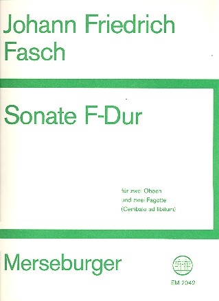 Sonate F-Dur fr 2 Oboen und 2 Fagotte (Cembalo ad libitum)