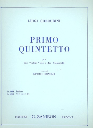 Primo quintetto per archi partitura