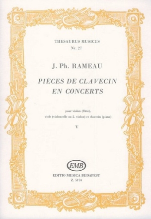 Pices de clavecin en concerts Band 5 fr Violine, Viola und Cembalo Partitur und Stimmen