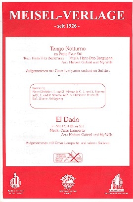 Tango notturno  und  El Dado: fr Combo