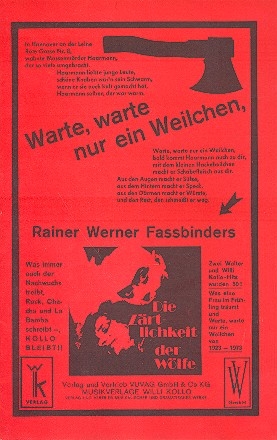 Warte, warte nur ein Weilchen  und  Was eine Frau im Frhling trumt fr Salonorchester Stimmen