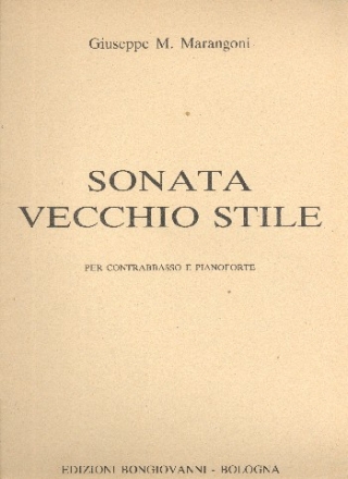 Sonata vecchio stile op.43 per contrabbasso e pianoforte