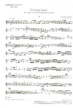 Concerto F-Dur op.47,6 fr 2 Hrner und Streicher Horn 1