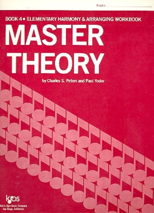 Master Theory vol.4 Elementary Harmony and Arranging Workbook