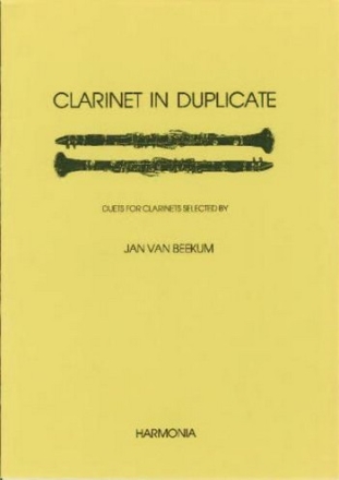 Clarinet in Duplicate Duets for clarinets Partitur
