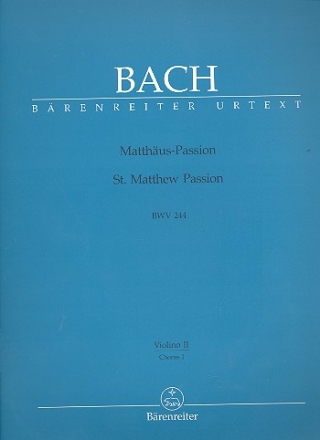 Matthus-Passion BWV244 Chorus 1 Violine 2