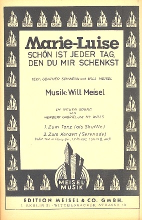 Marie-Luise fr Salonorchester
