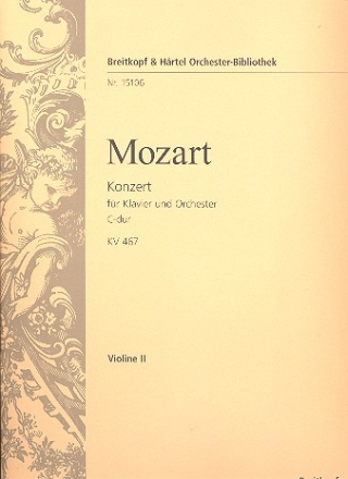 Konzert C-Dur Nr.21 KV467 fr Klavier und Orchester Violine 2