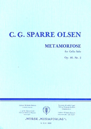 Metamorfose op.80,2 for cello solo