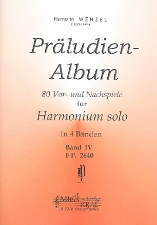 Präludien-Album Band 4 80 Vor-und Nachspiele für Harmonium Verlagskopie