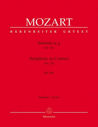 Sinfonie g-Moll Nr.25 KV183 fr Orchester Partitur