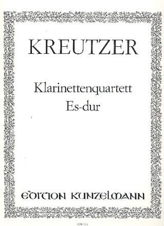 Quartett Es-Dur op.4,2 fr Klarinette und Streichtrio Partitur und 4 Stimmen