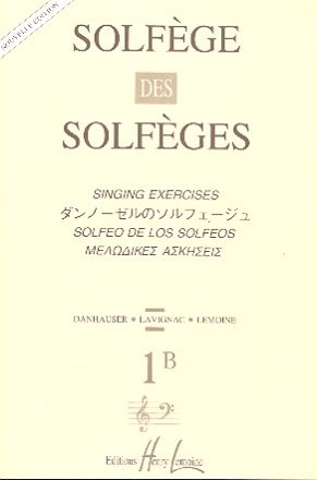 Solfege des solfeges vol.1b singing exercises Danhauser, A., Koautor