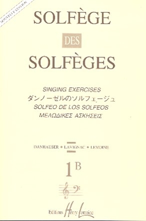 Solfege des solfeges vol.1b singing exercises Danhauser, A., Koautor