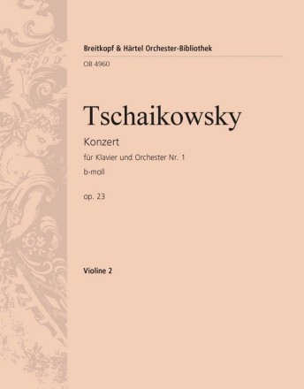 Konzert b-Moll Nr.1 op.23 fr Klavier und Orchester Violine 2