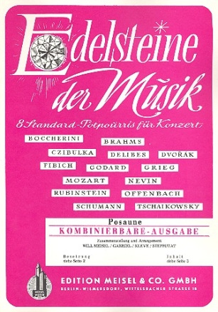 8 Edelsteine der Musik Potpourris fr Orchester Posaune