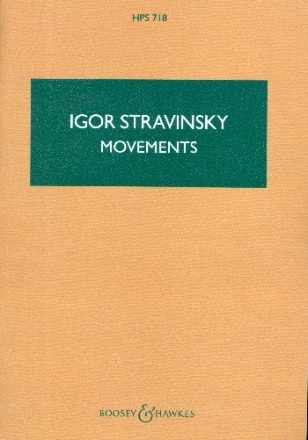 Movements HPS 718 fr Klavier und Orchester Studienpartitur