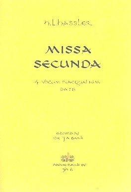 Missa secunda fr gem Chor a cappella Partitur