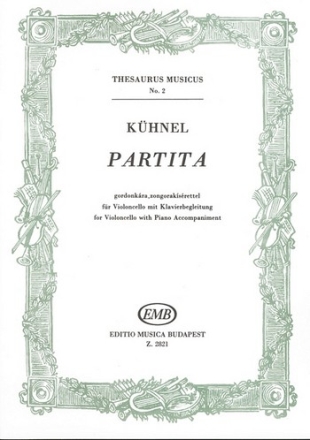 PARTITA 14 FUER VIOLONCELLO UND KLAVIER BRODSZKY, FERENC, ED