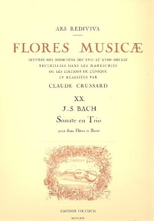 Sonate en trio BWV1039 pour 2 fltes et basse