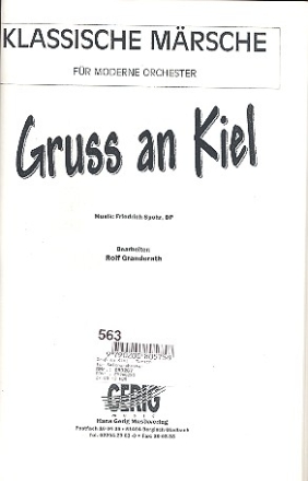 Gru an Kiel Marsch fr Salonorchester