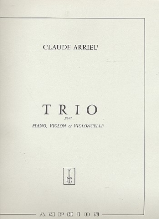 Trio pour violon, violoncelle et piano partition+2parties