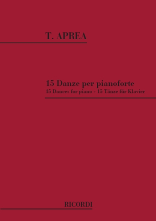 15 DANZE per pianoforte