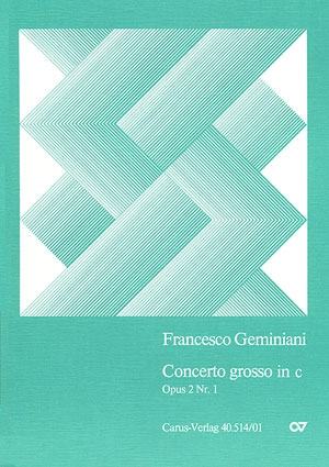Concerto grosso c-Moll op.2,1 fr Streicher und Bc Partitur