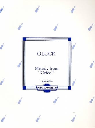 Melody from Orfeo for viola and piano