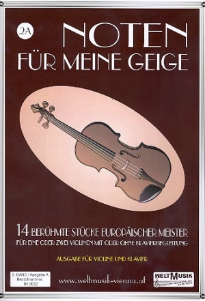 Noten fr meine Geige Band 2 Ausgabe A fr Violine und Klavier